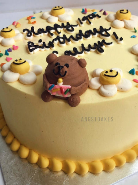 Single Tier - Bear with Mini Cake